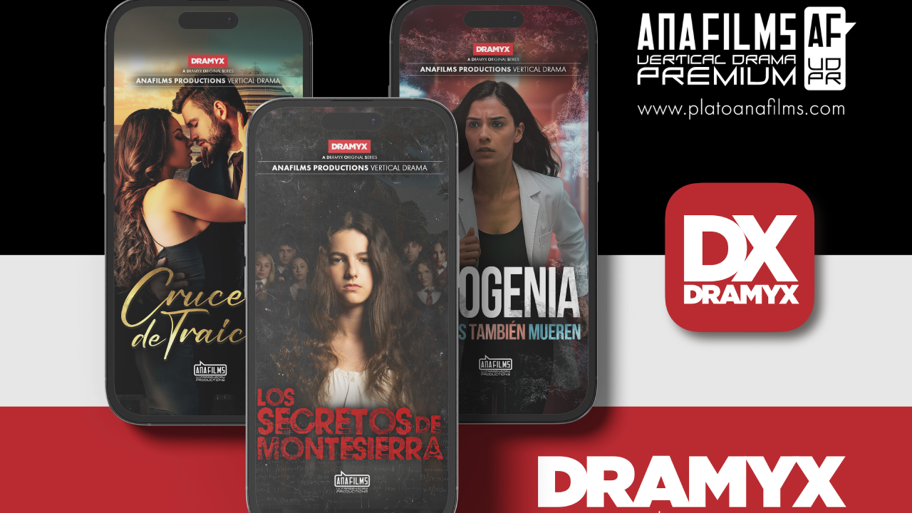 MUNDOPLUS TV - Anafilms Studios lanza Dramyx, la primera plataforma española de vertical drama premium.